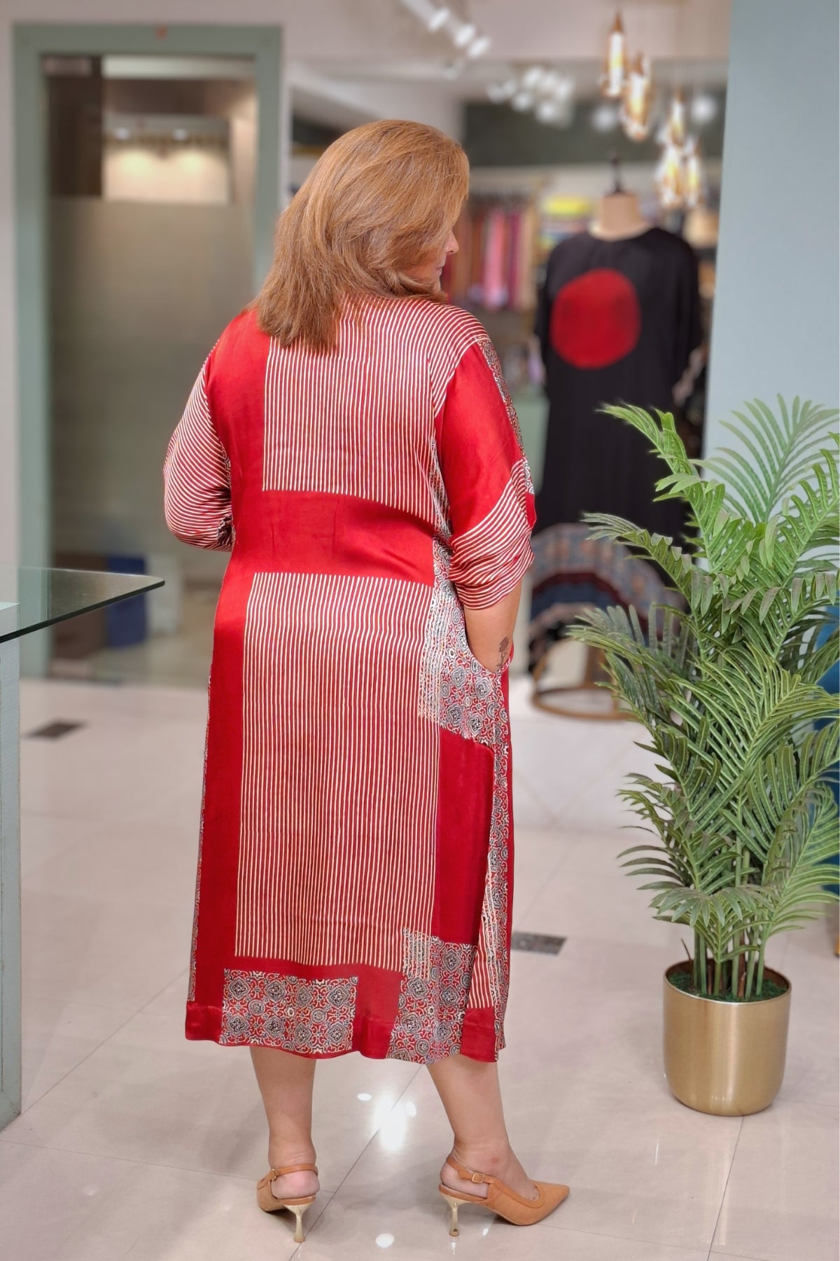 Rust - Oorja Kaftan-Dress