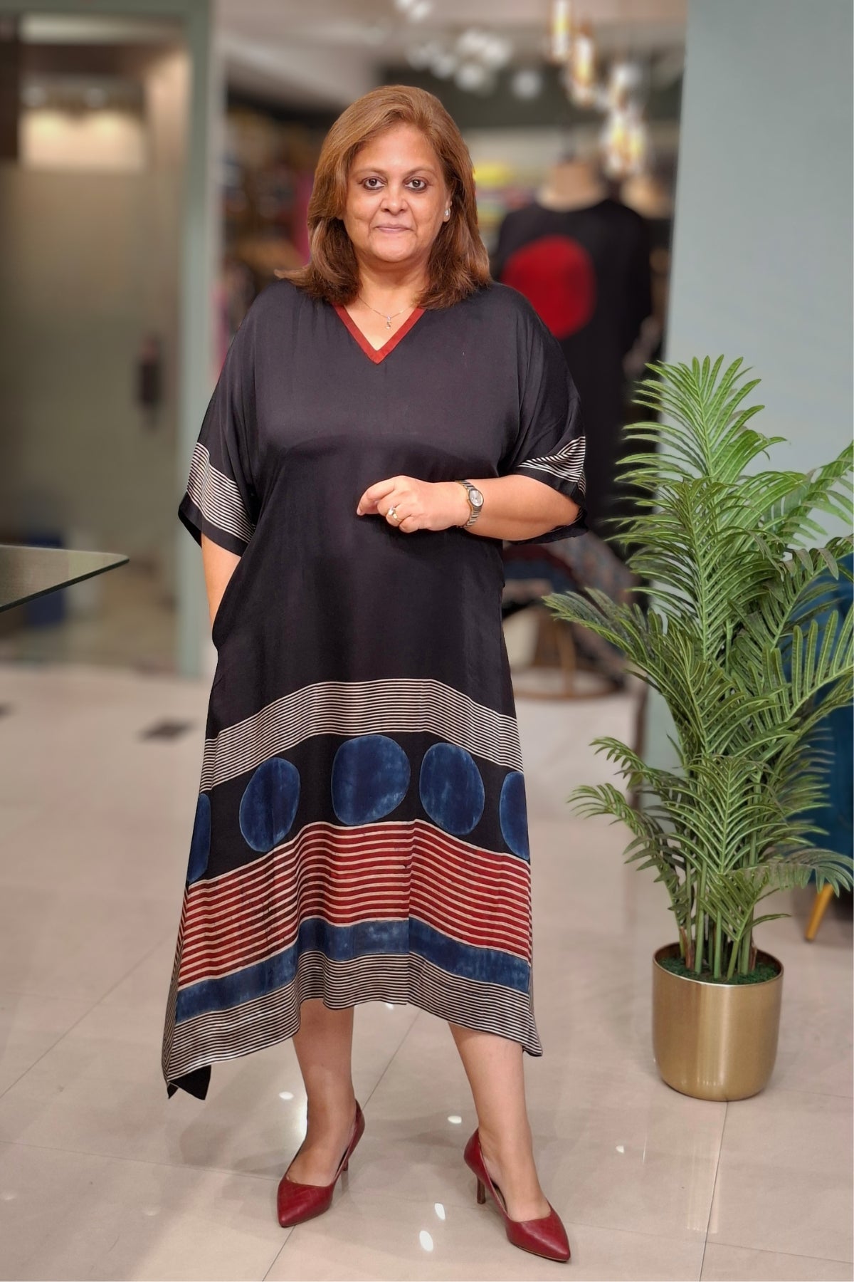 Black - Oorja Kaftan-Dress