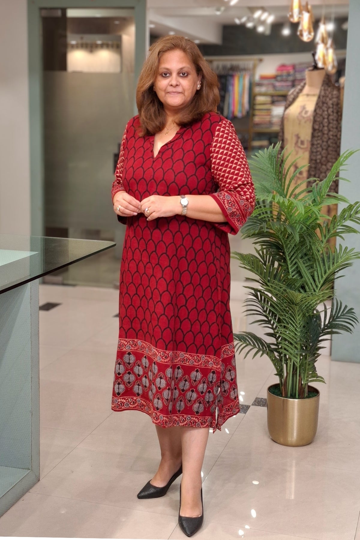 Rust - Saanjh Dress