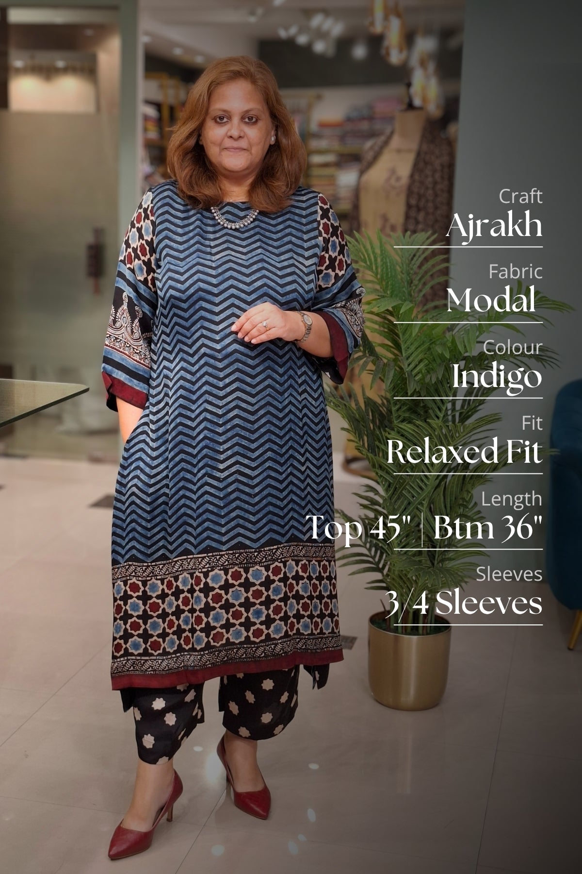 Indigo - Ira Top & Bottom Set