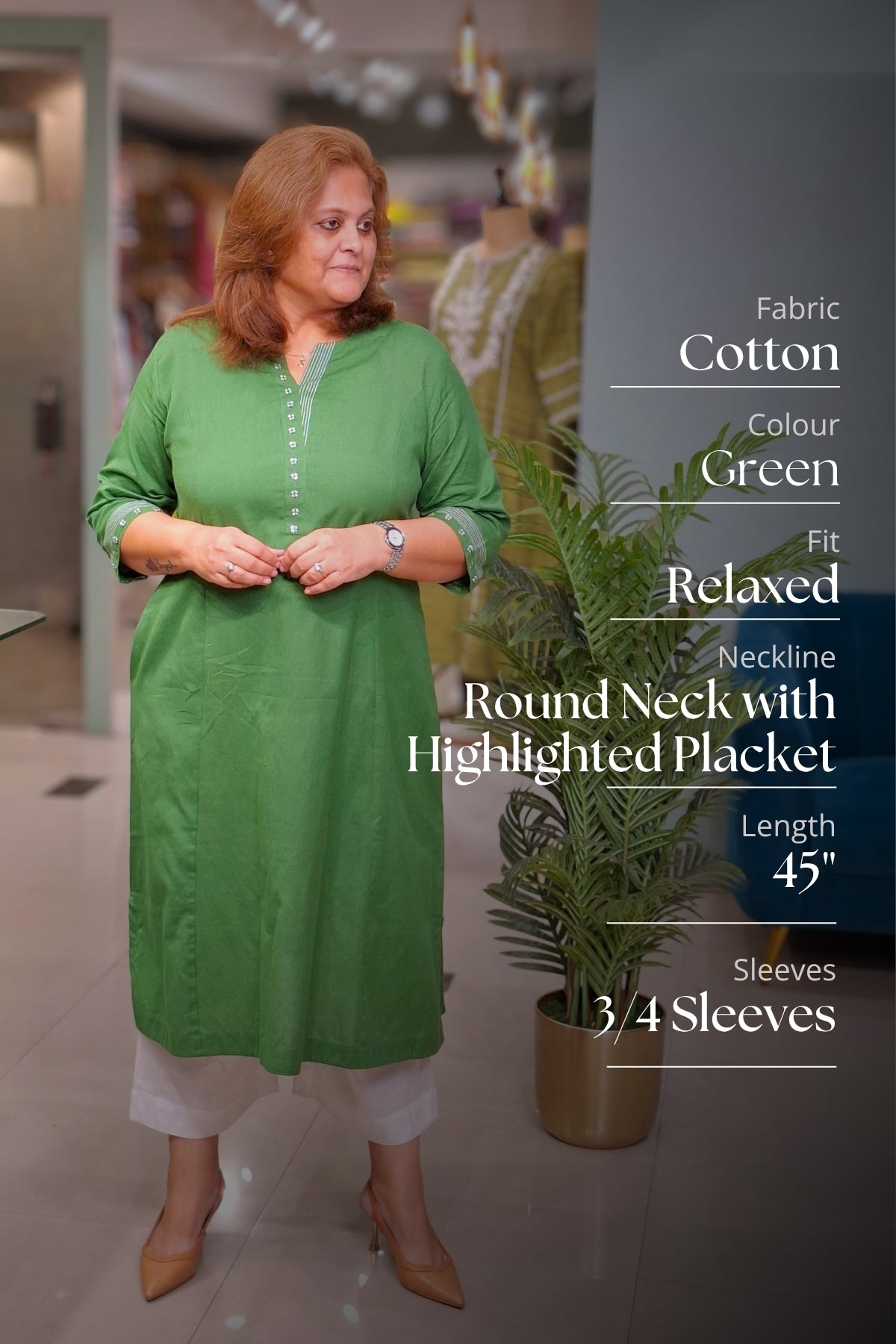 Green - Rahi Kurta