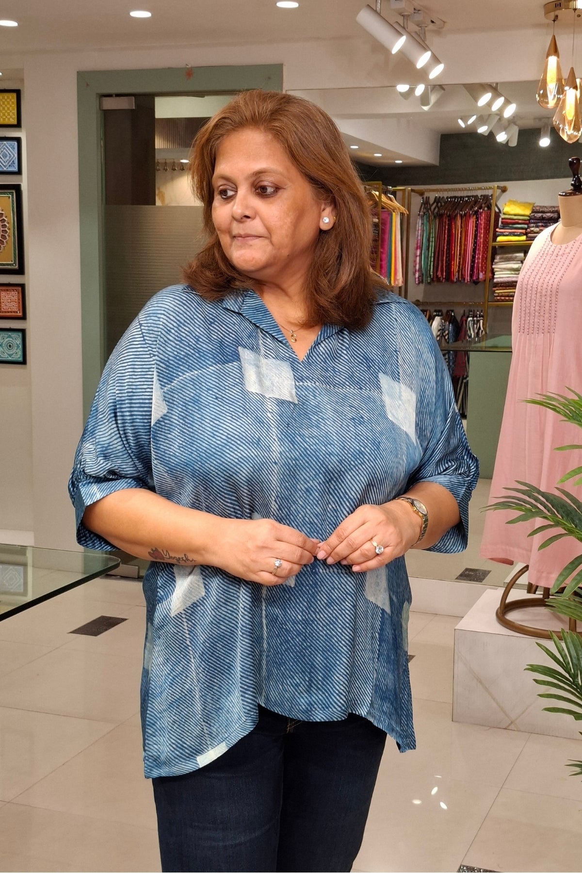 Indigo Abstract - Rivaa Top