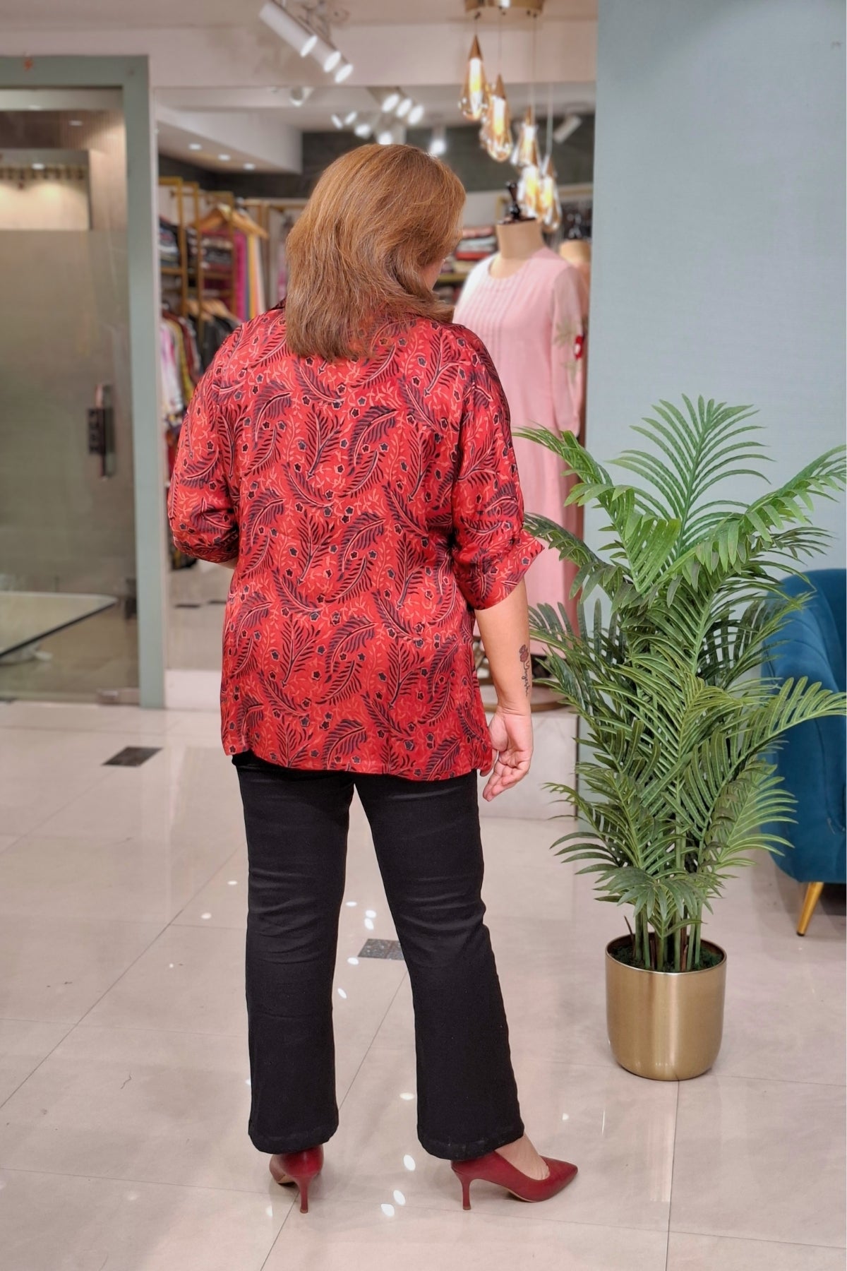 Rust Floral - Rivaa Top