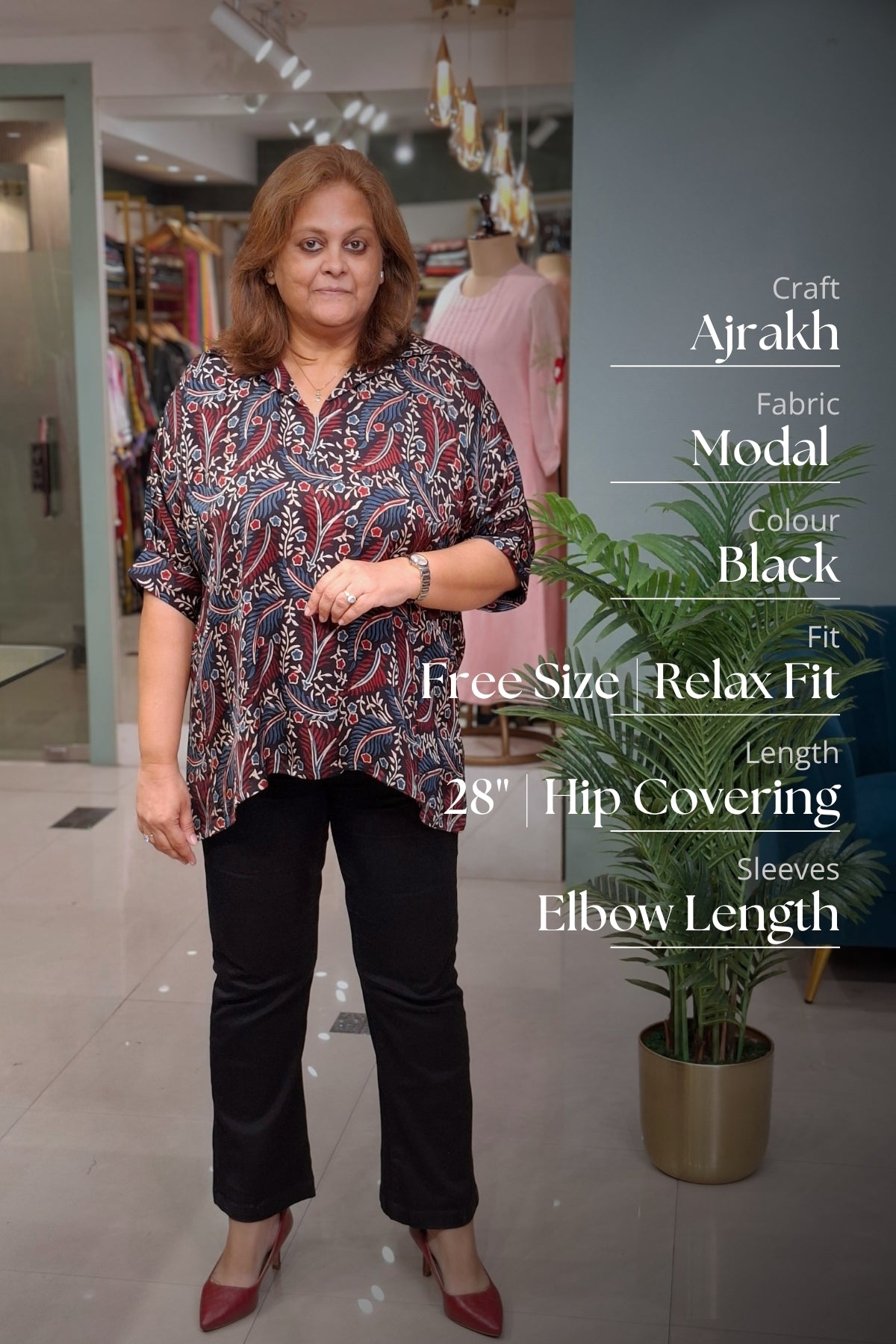 Black Floral - Rivaa Top