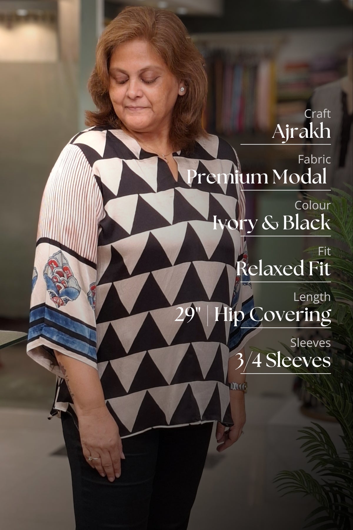 Ivory Black - Myra Top