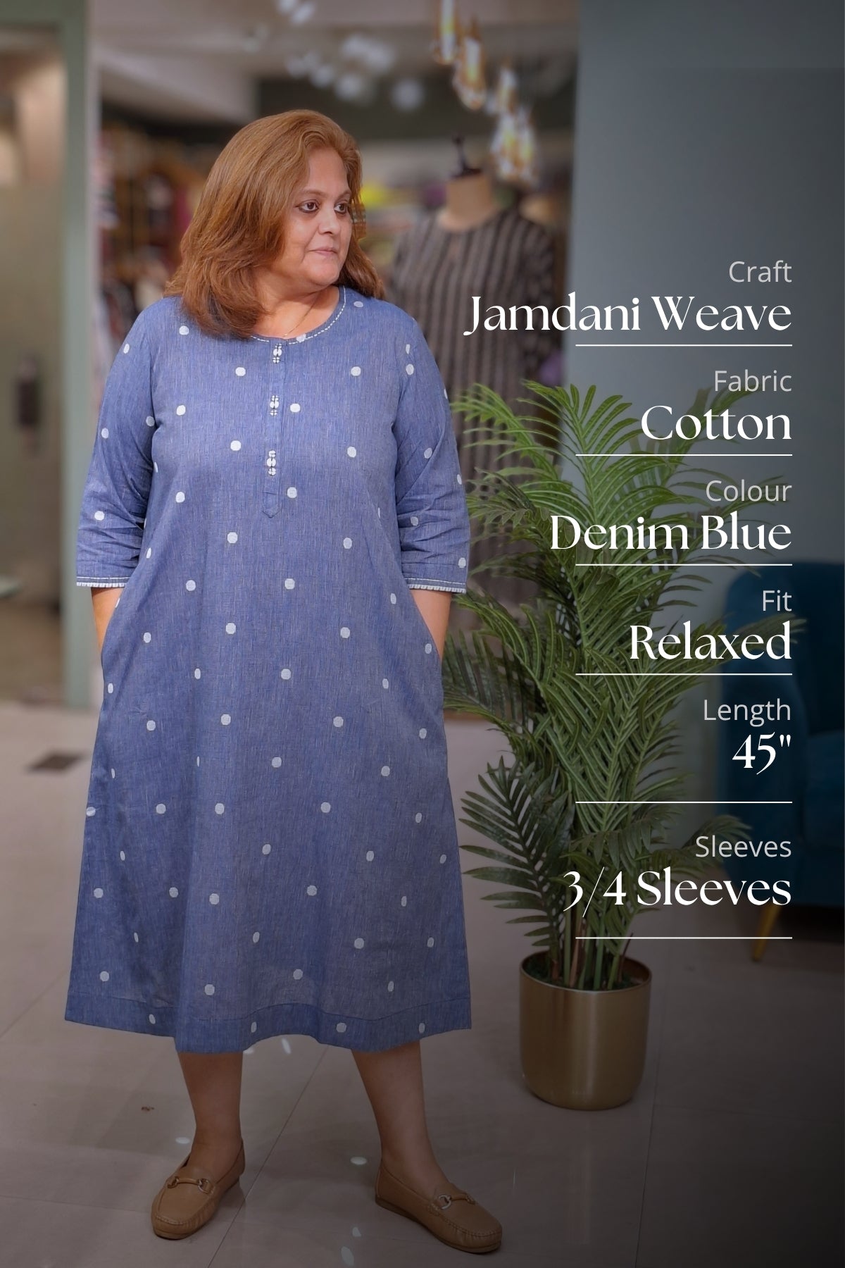 Denim Blue - Rahi Kurta/Dress