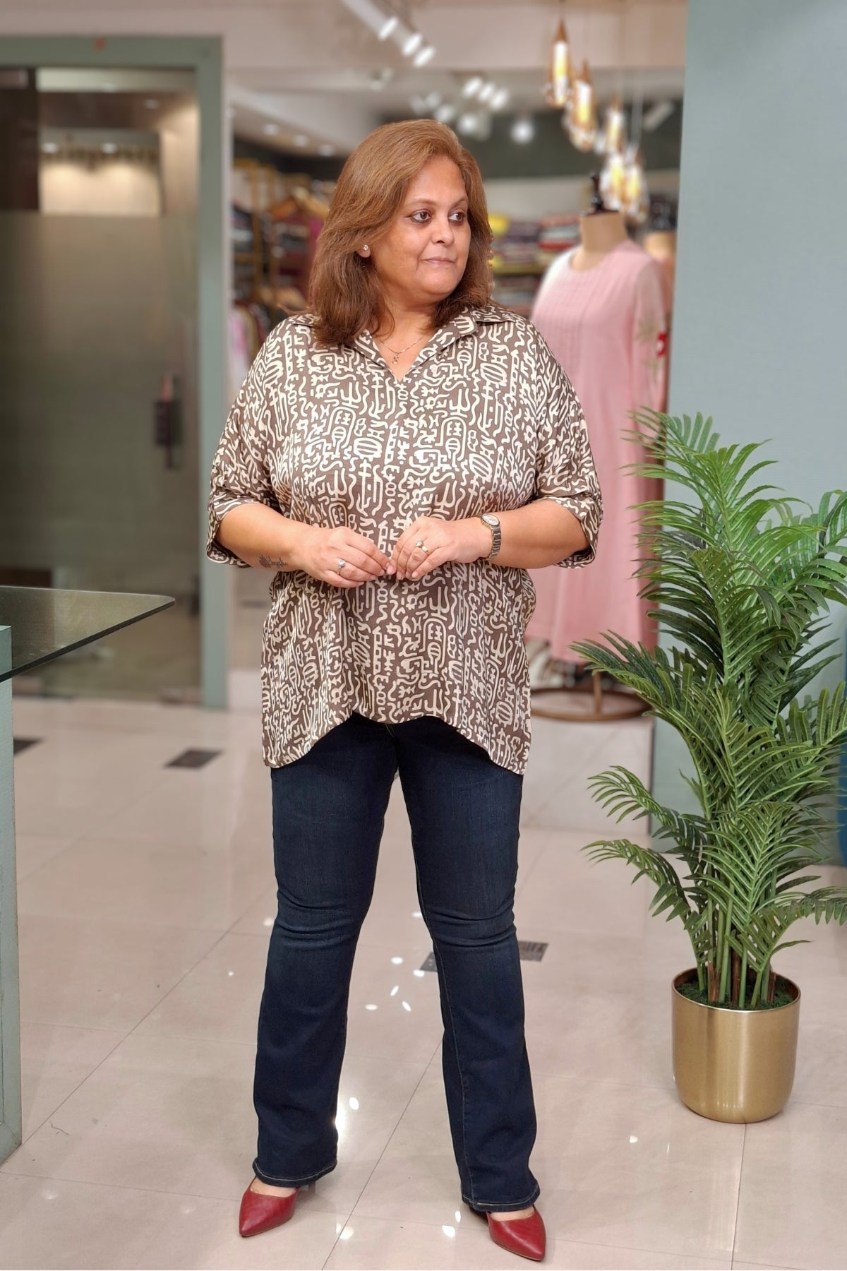 Kashish Abstract - Rivaa Top