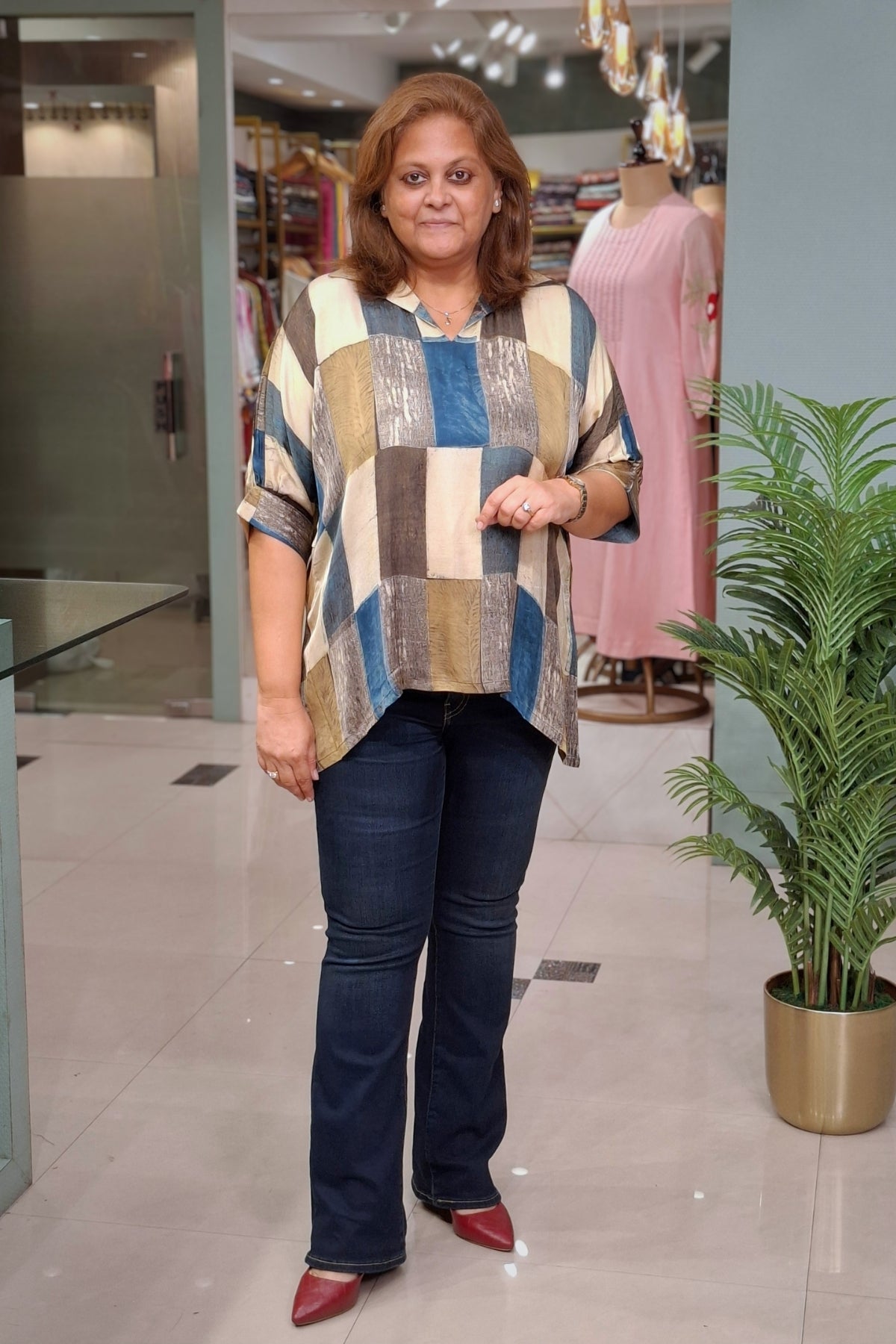 Indigo Geomatric - Rivaa Top
