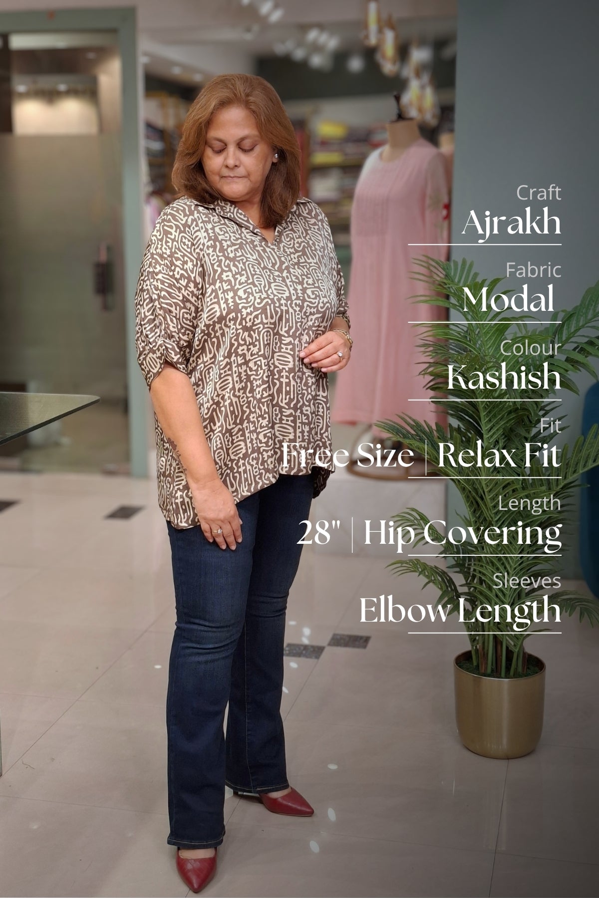 Kashish Abstract - Rivaa Top