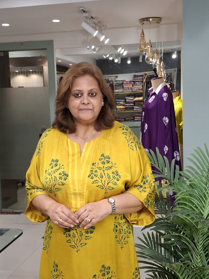 Yellow Leaf Modal Top & Btm Set