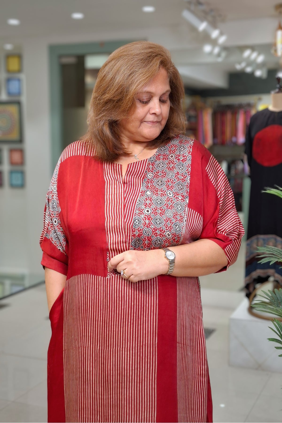 Rust - Oorja Kaftan-Dress