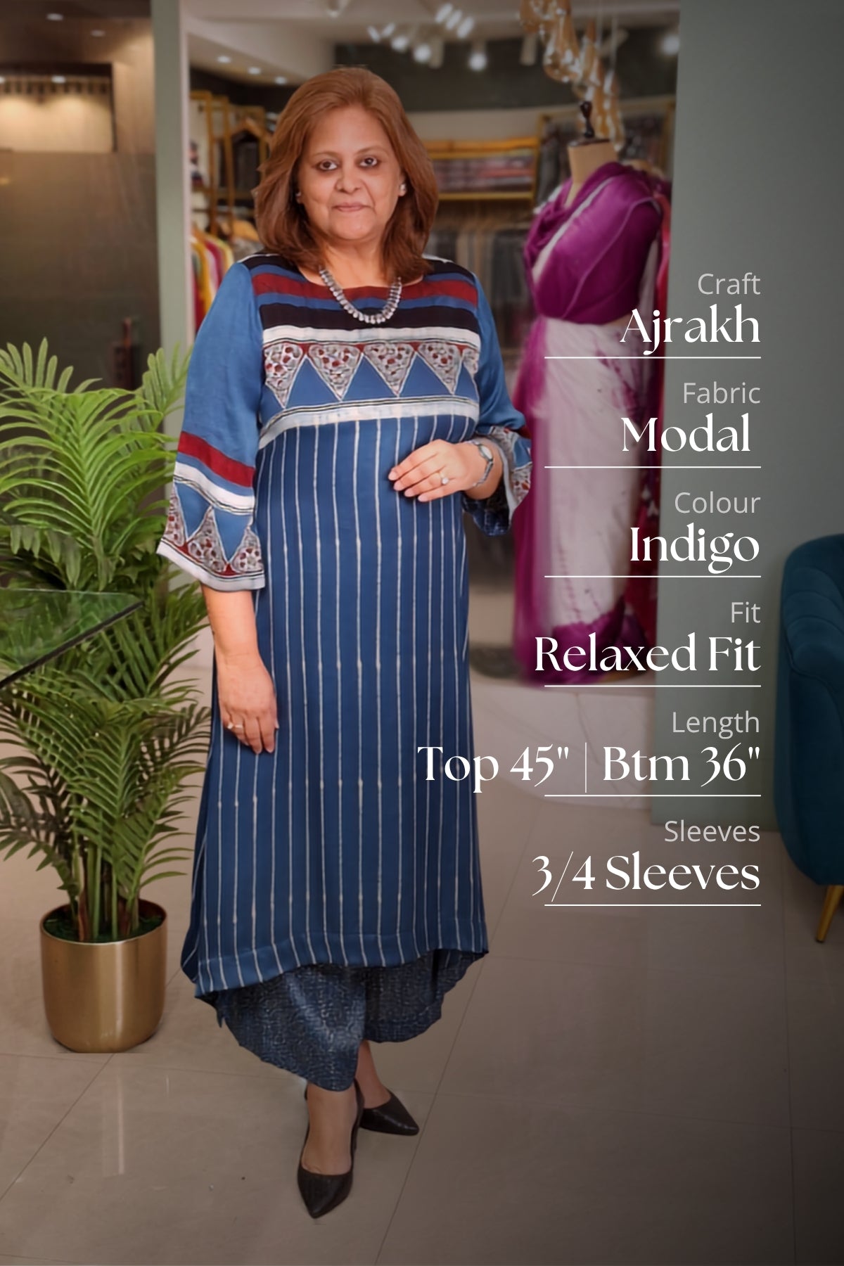 Indigo - Ira Top & Bottom Set