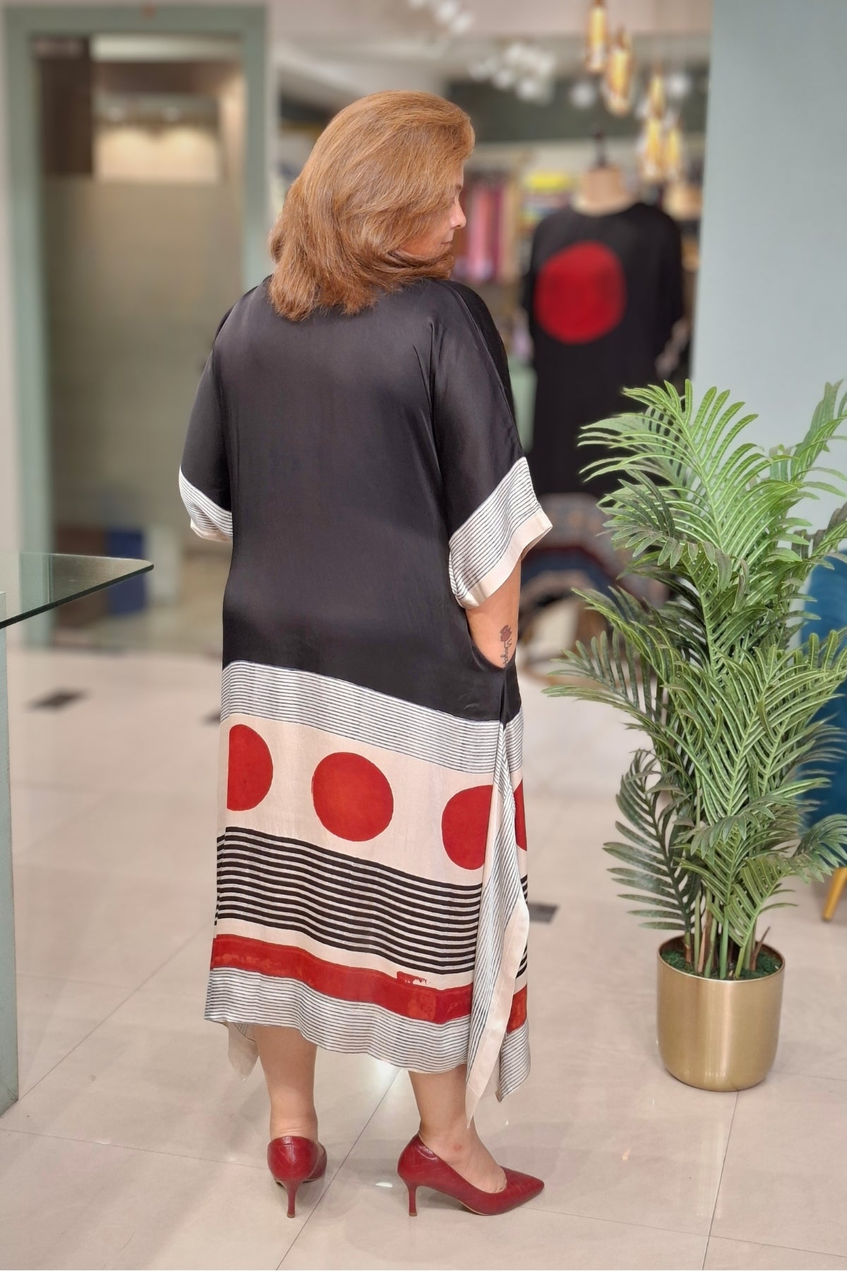 Black - Oorja Kaftan-Dress