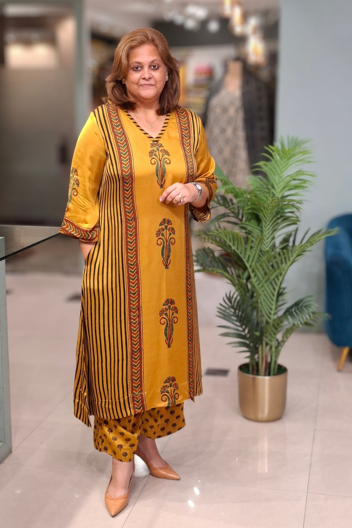 Mustard Yellow - Ira Top & Bottom Set