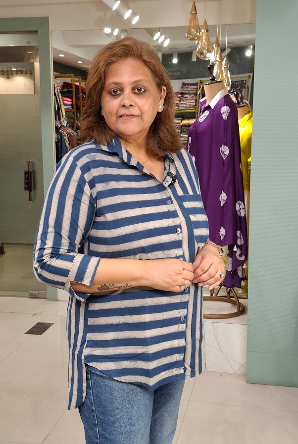 Indigo Srtipe Shirt