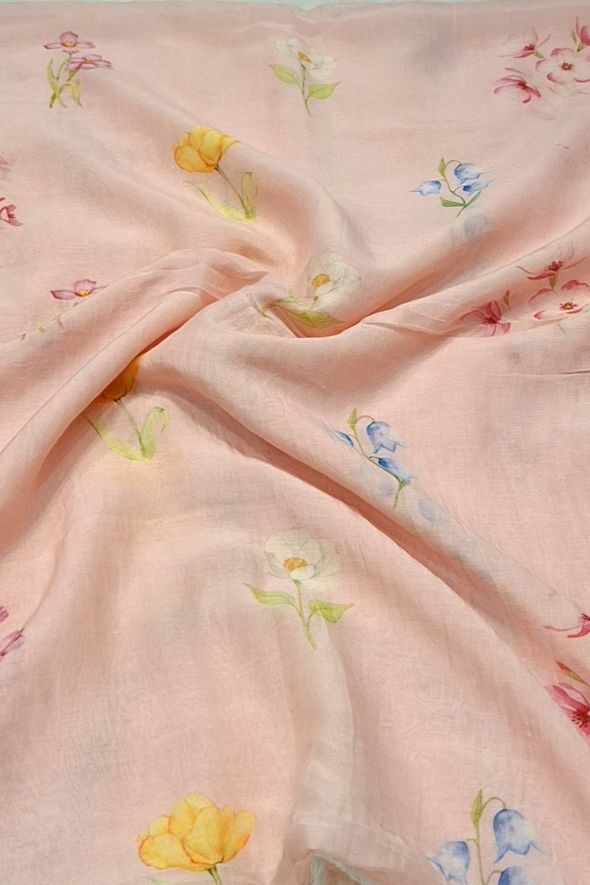 Pastel Pink -Gul Suit Set Fabric