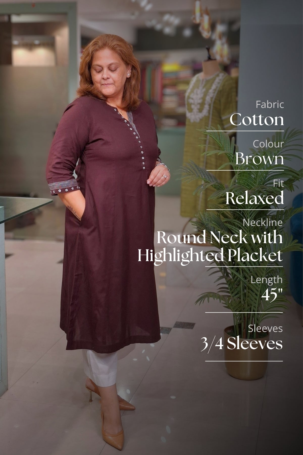 Brown - Rahi Kurta