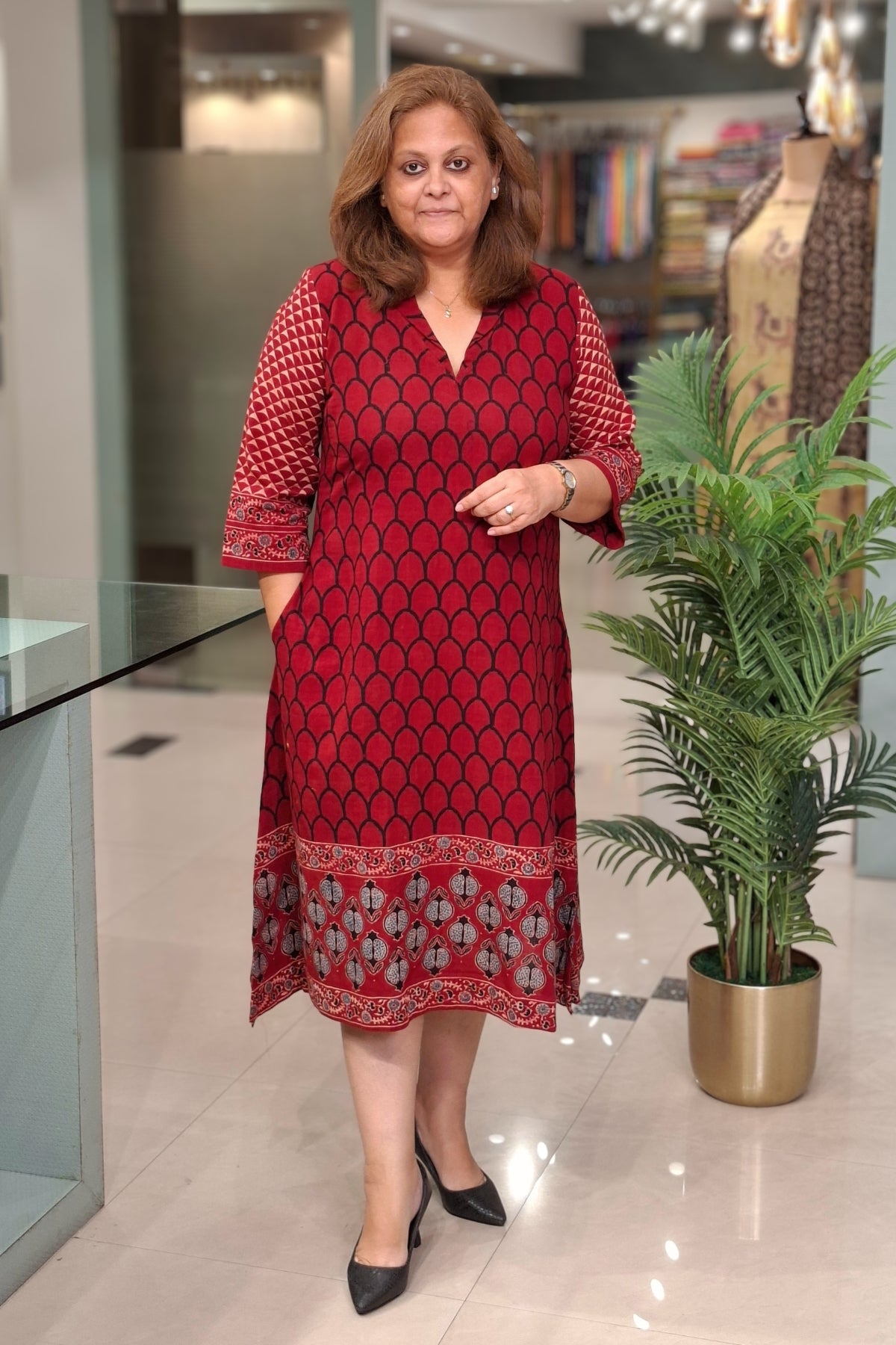 Rust - Saanjh Dress