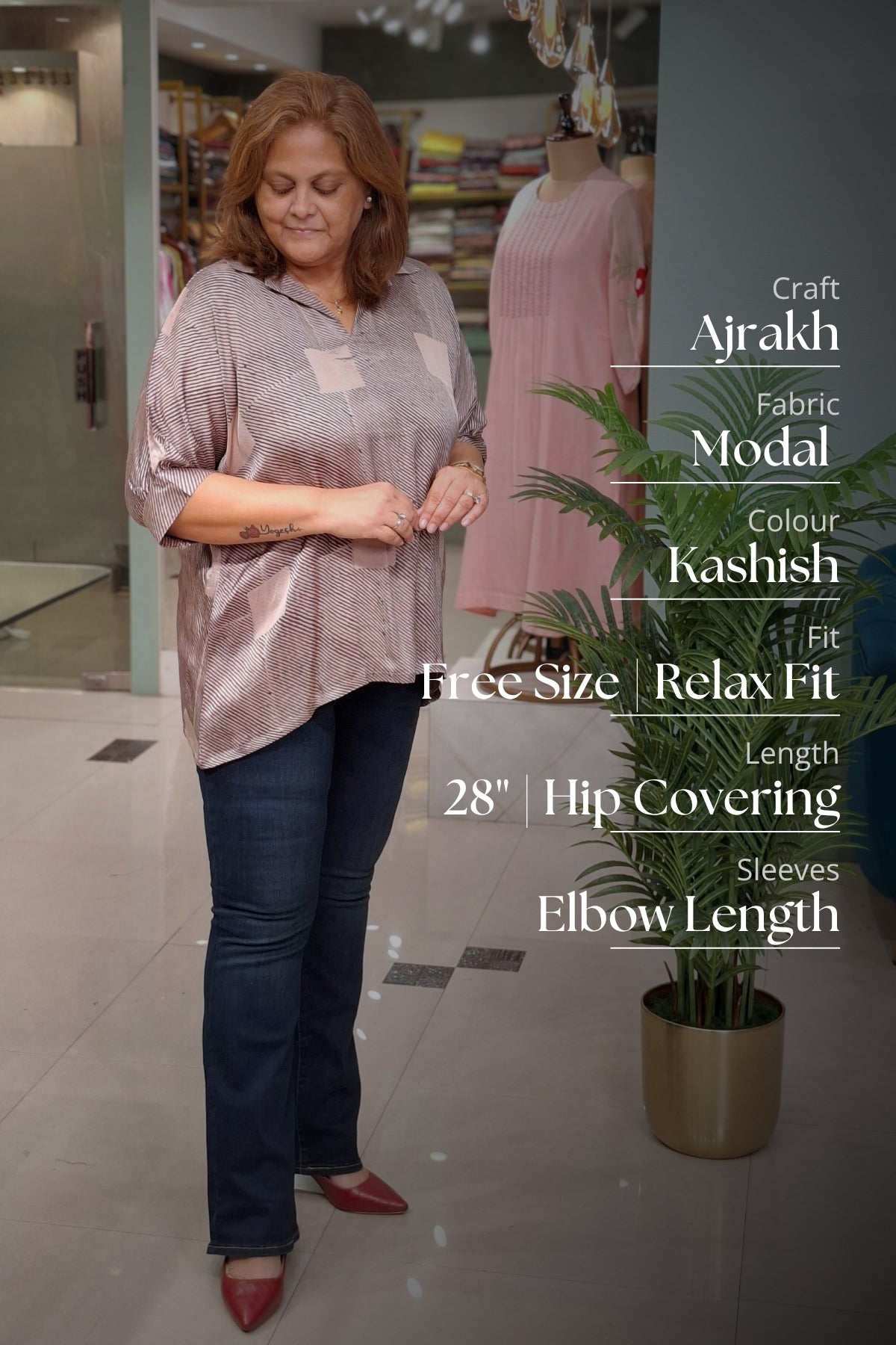 Kashish Abstract - Rivaa Top