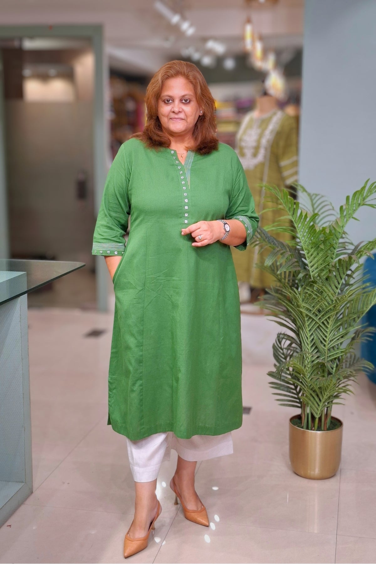 Green - Rahi Kurta