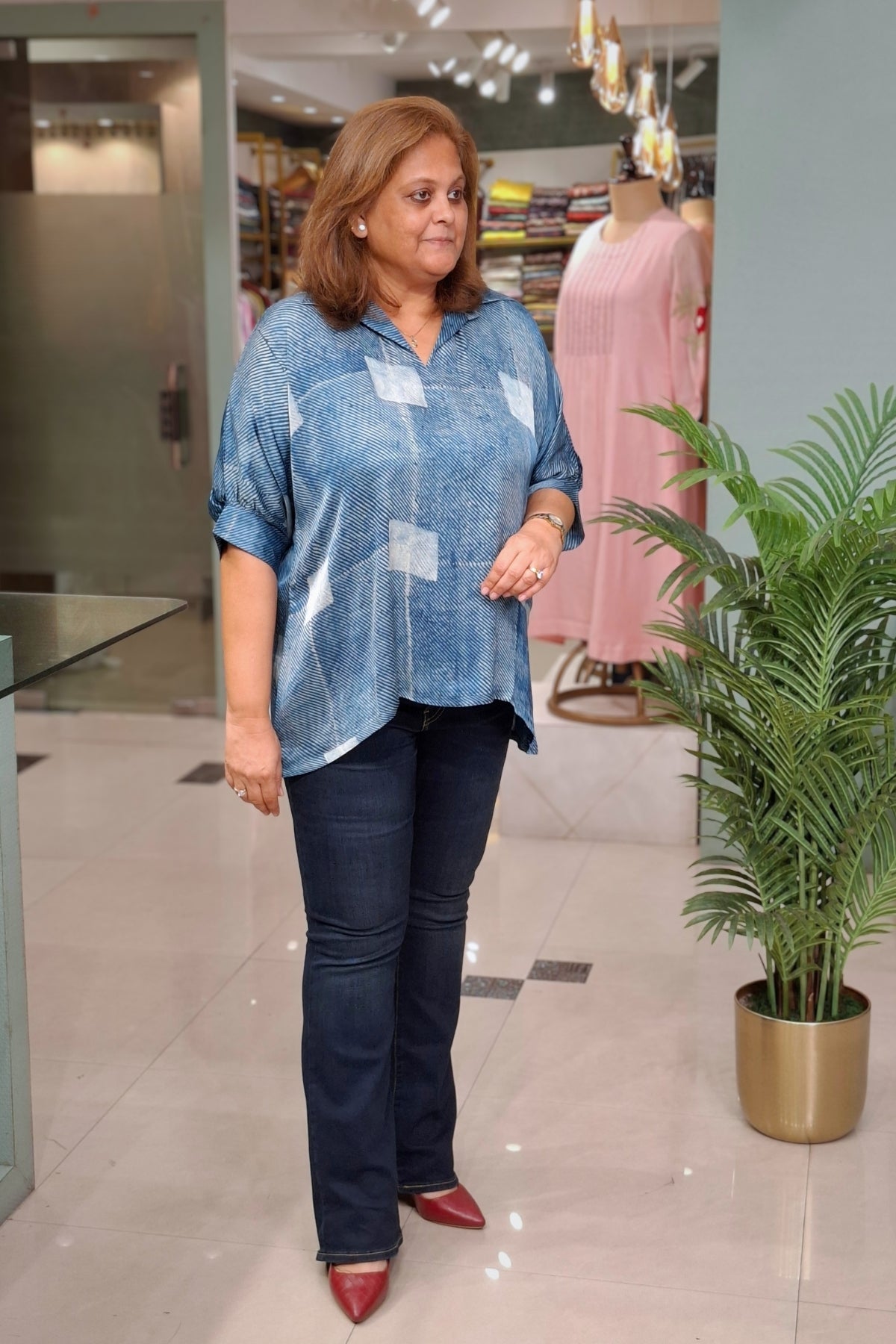 Indigo Abstract - Rivaa Top
