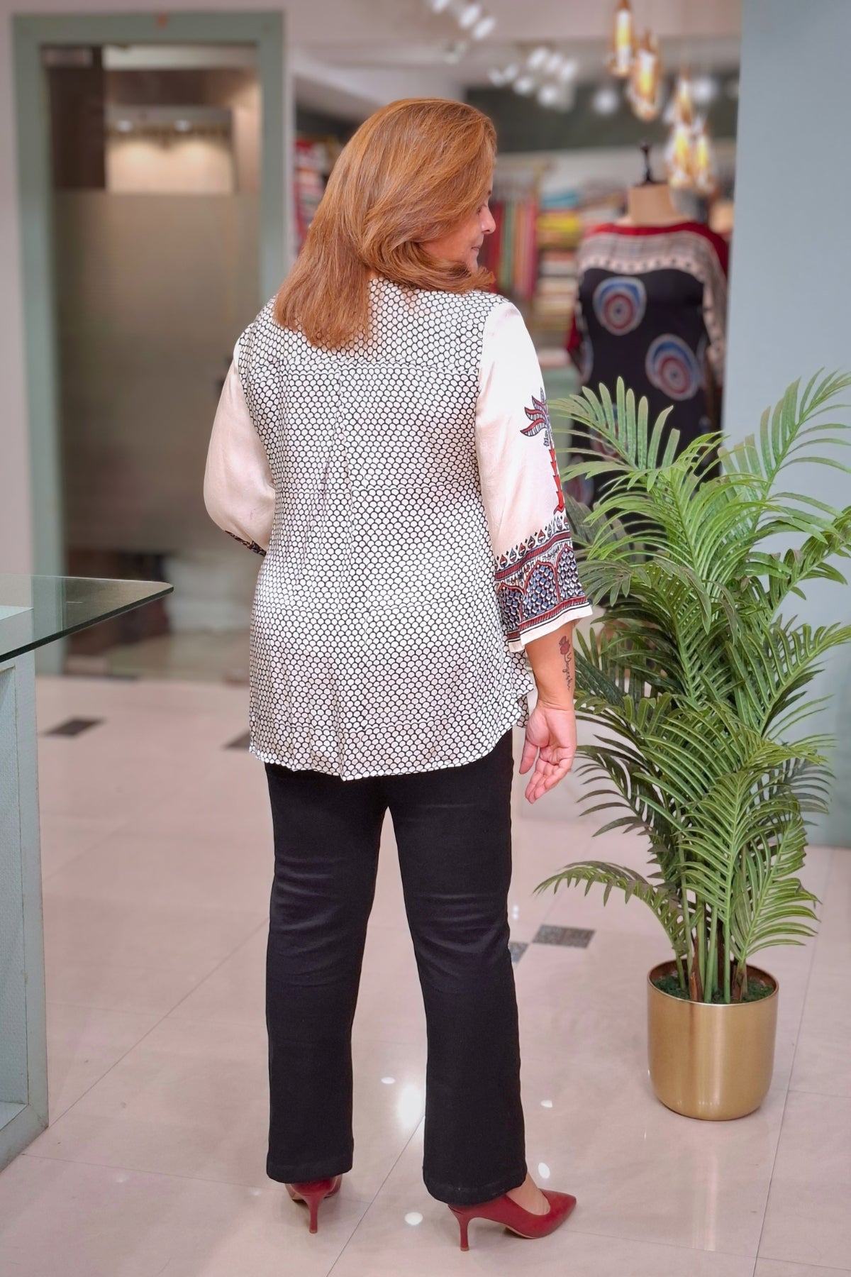 Ivory Honey Comb - Myra Top