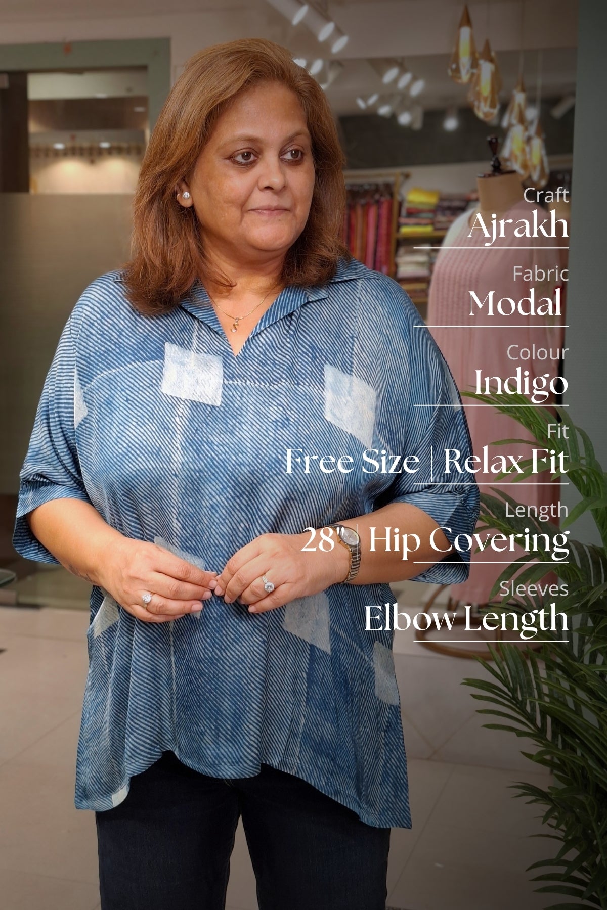 Indigo Abstract - Rivaa Top