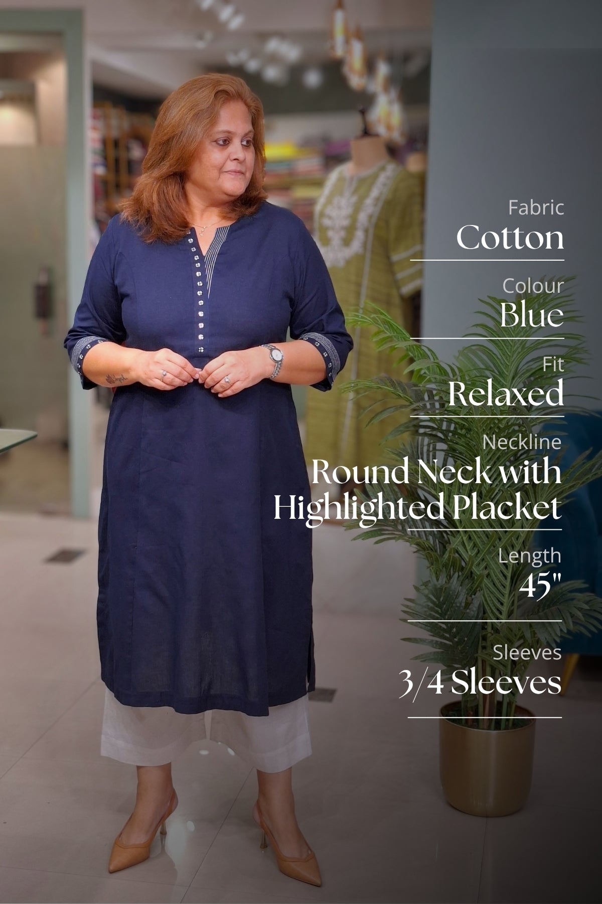 Royal Blue - Rahi Kurta