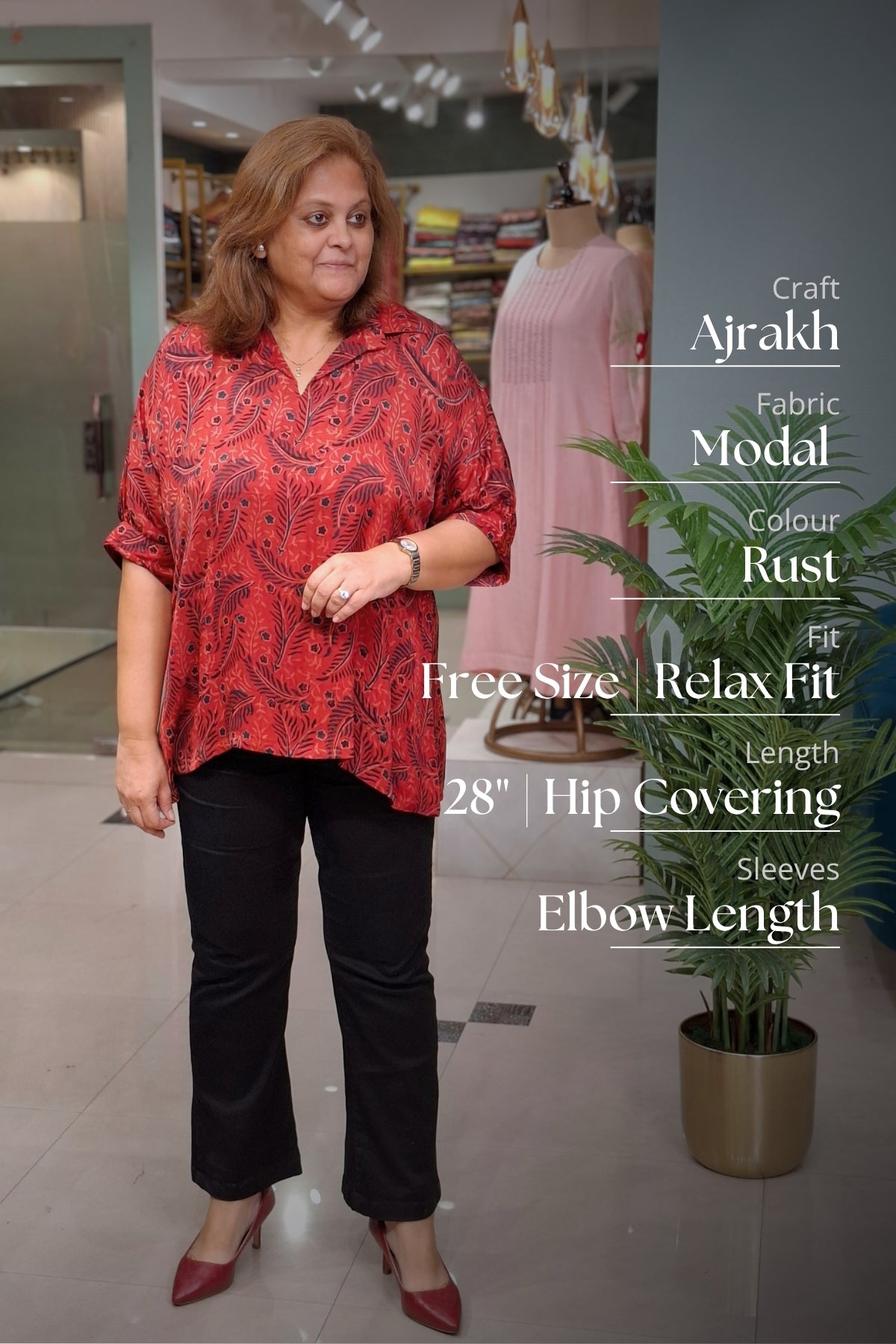 Rust Floral - Rivaa Top