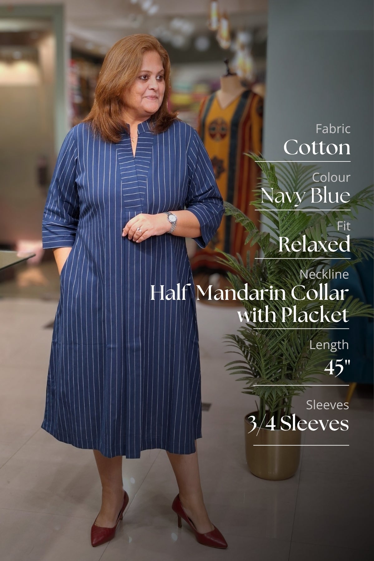 Navy Blue - Rahi Dress