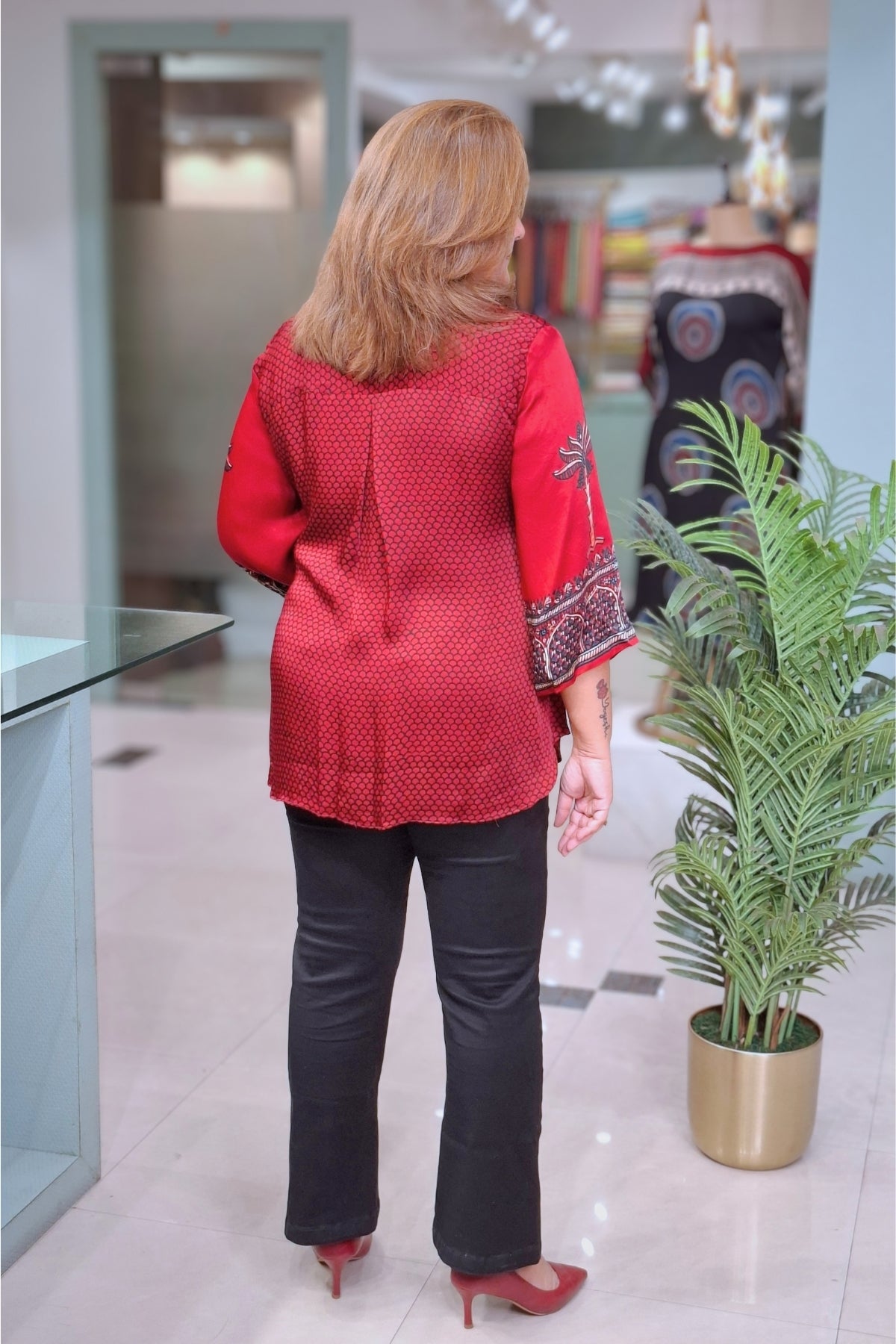 Rust Honey Comb - Myra Top