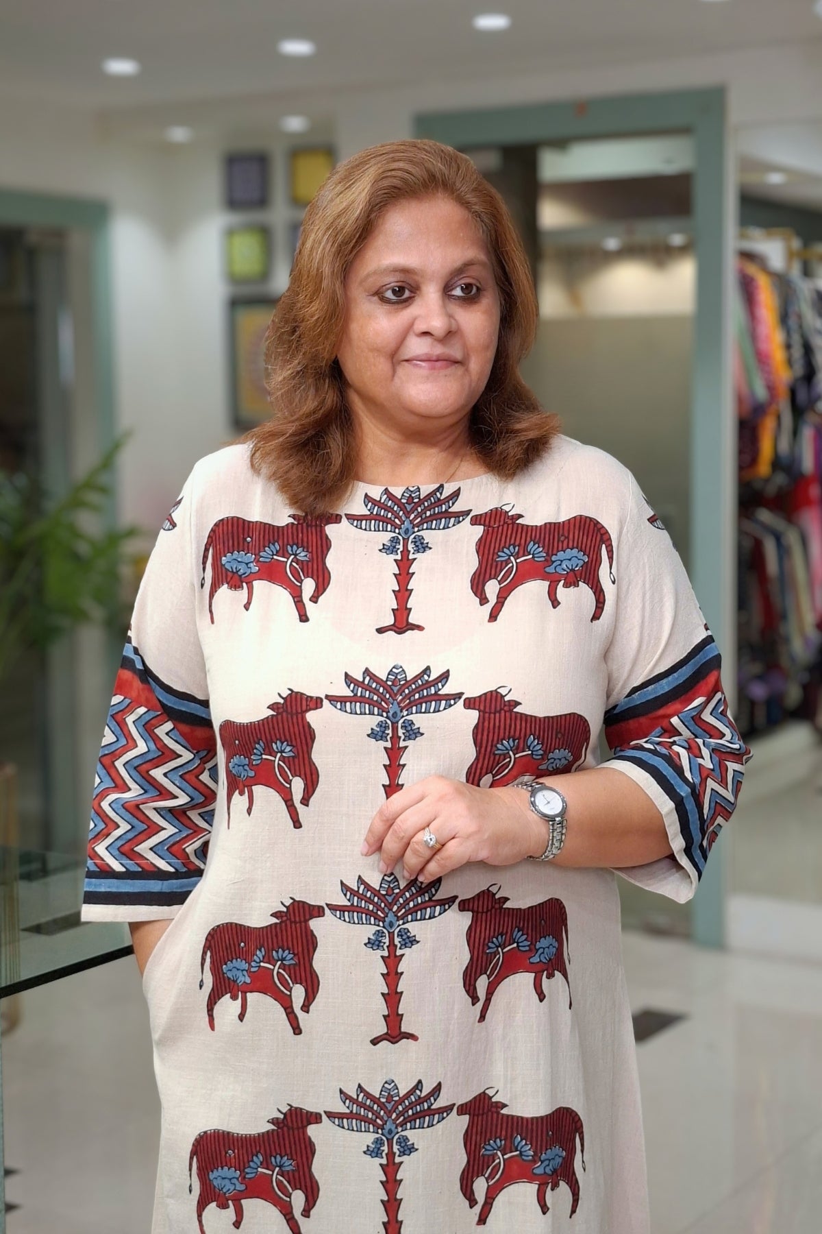 Ivory Pichwai - Saanjh Dress