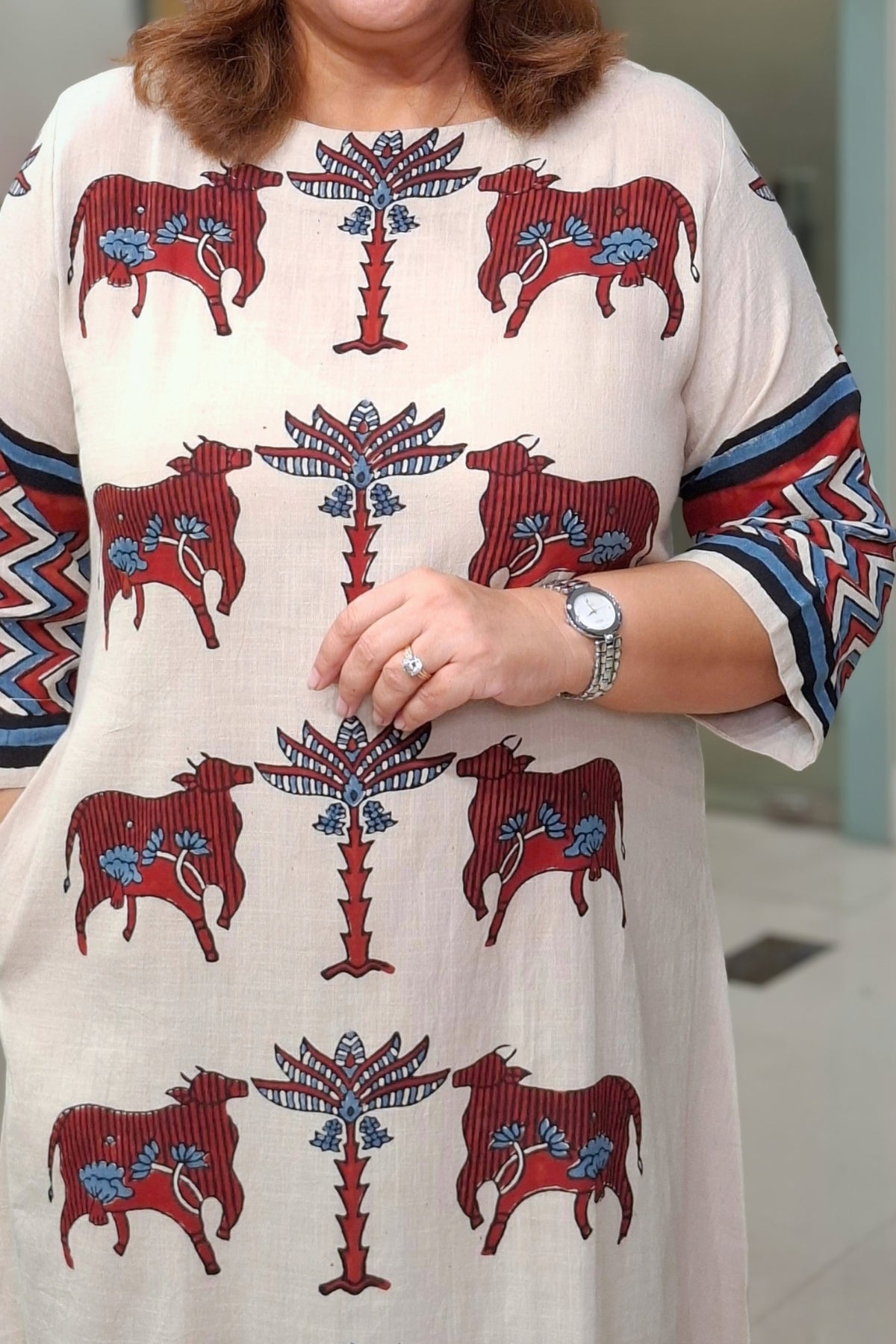 Ivory Pichwai - Saanjh Dress