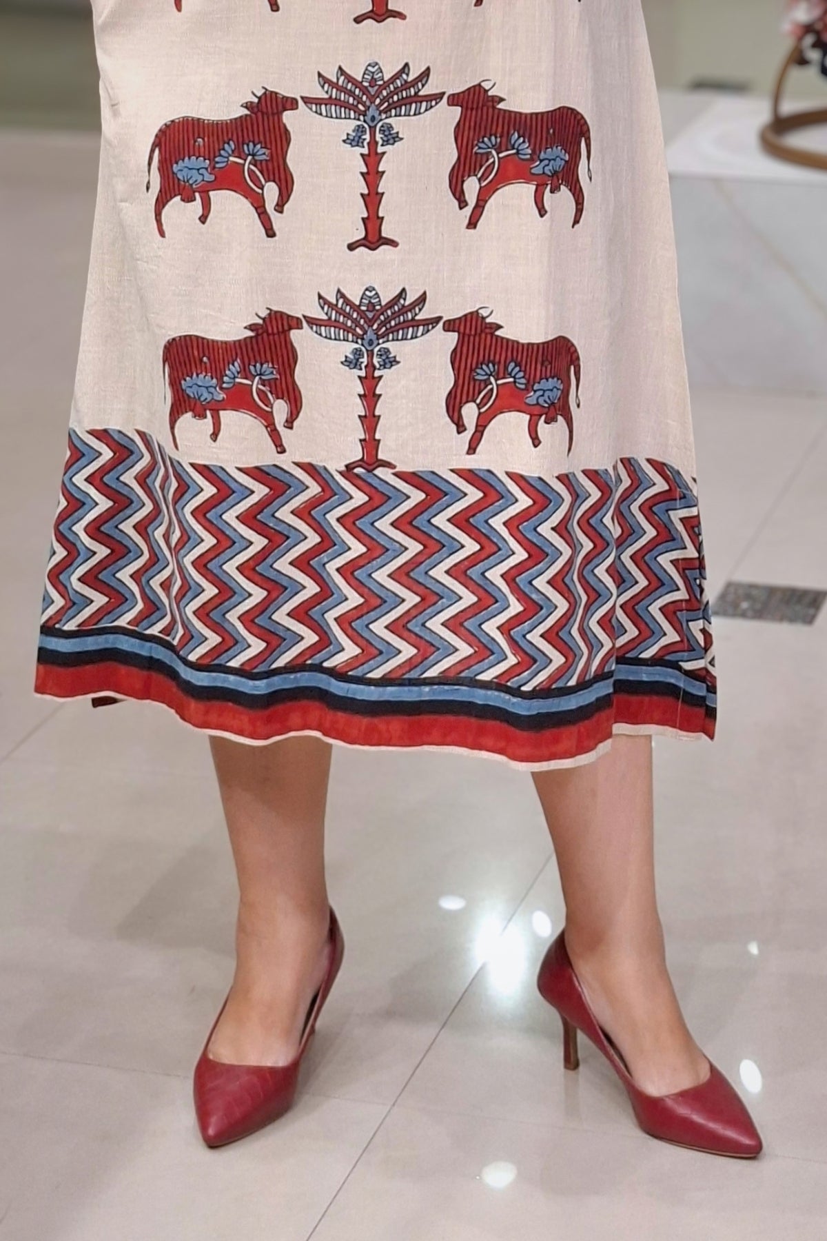 Ivory Pichwai - Saanjh Dress