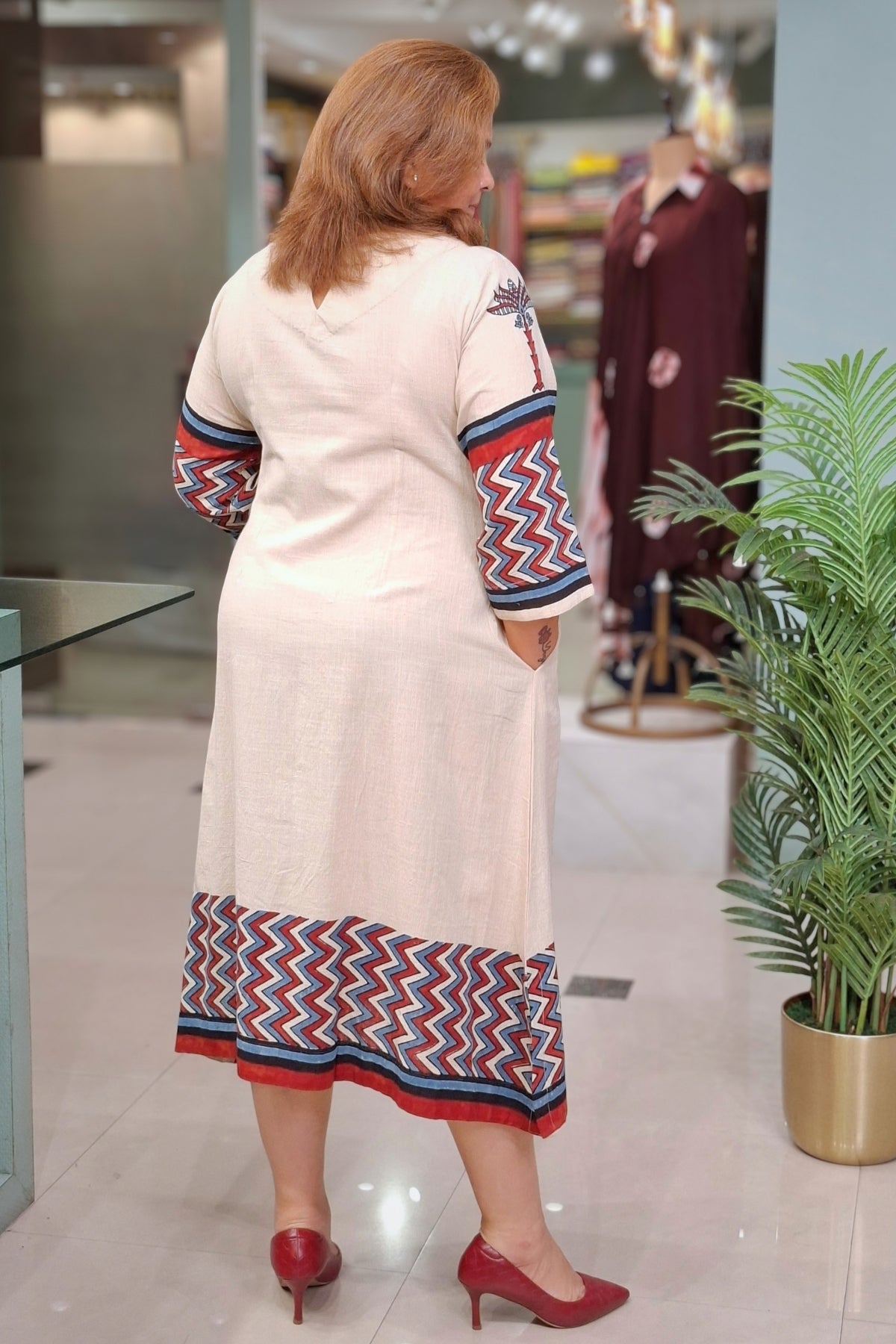Ivory Pichwai - Saanjh Dress