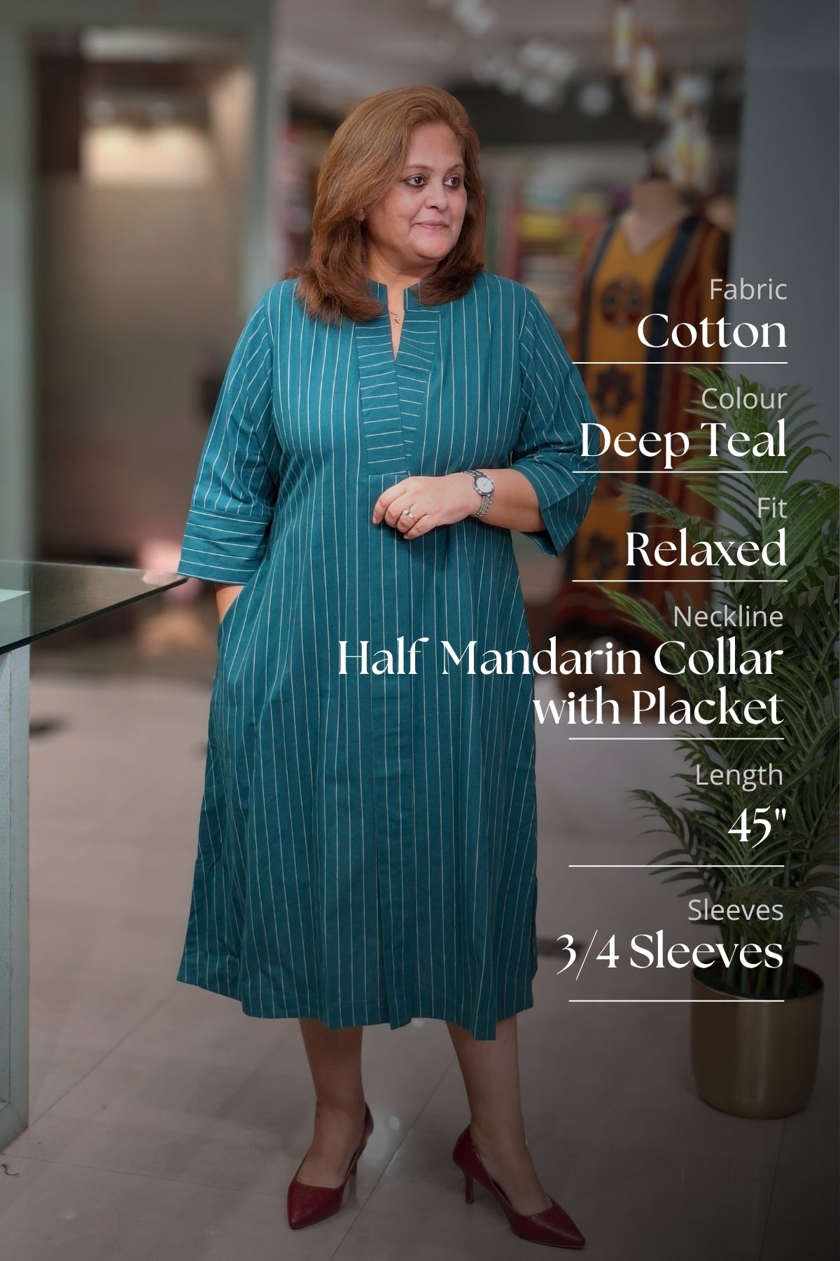 Deep Teal - Rahi Dress