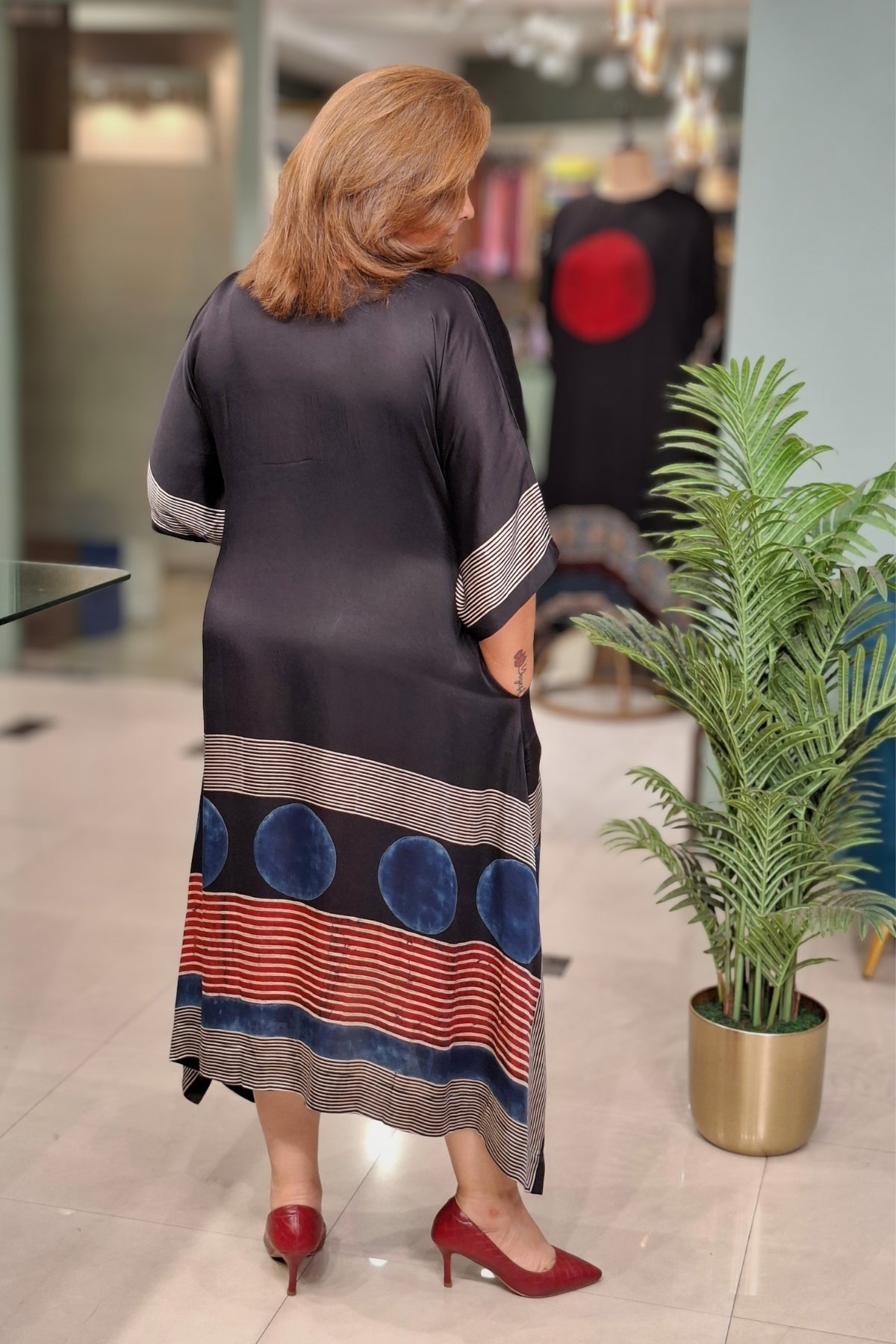 Black - Oorja Kaftan-Dress