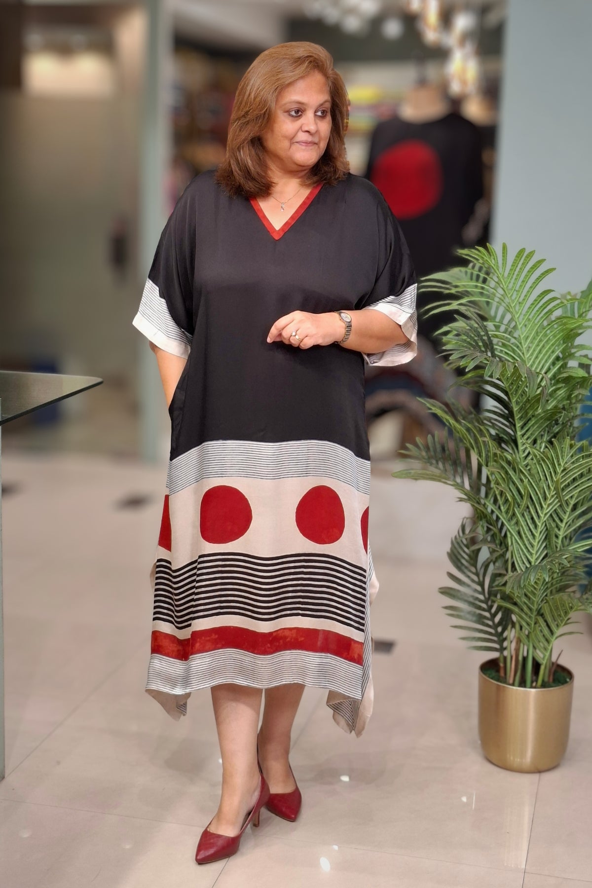 Black - Oorja Kaftan-Dress
