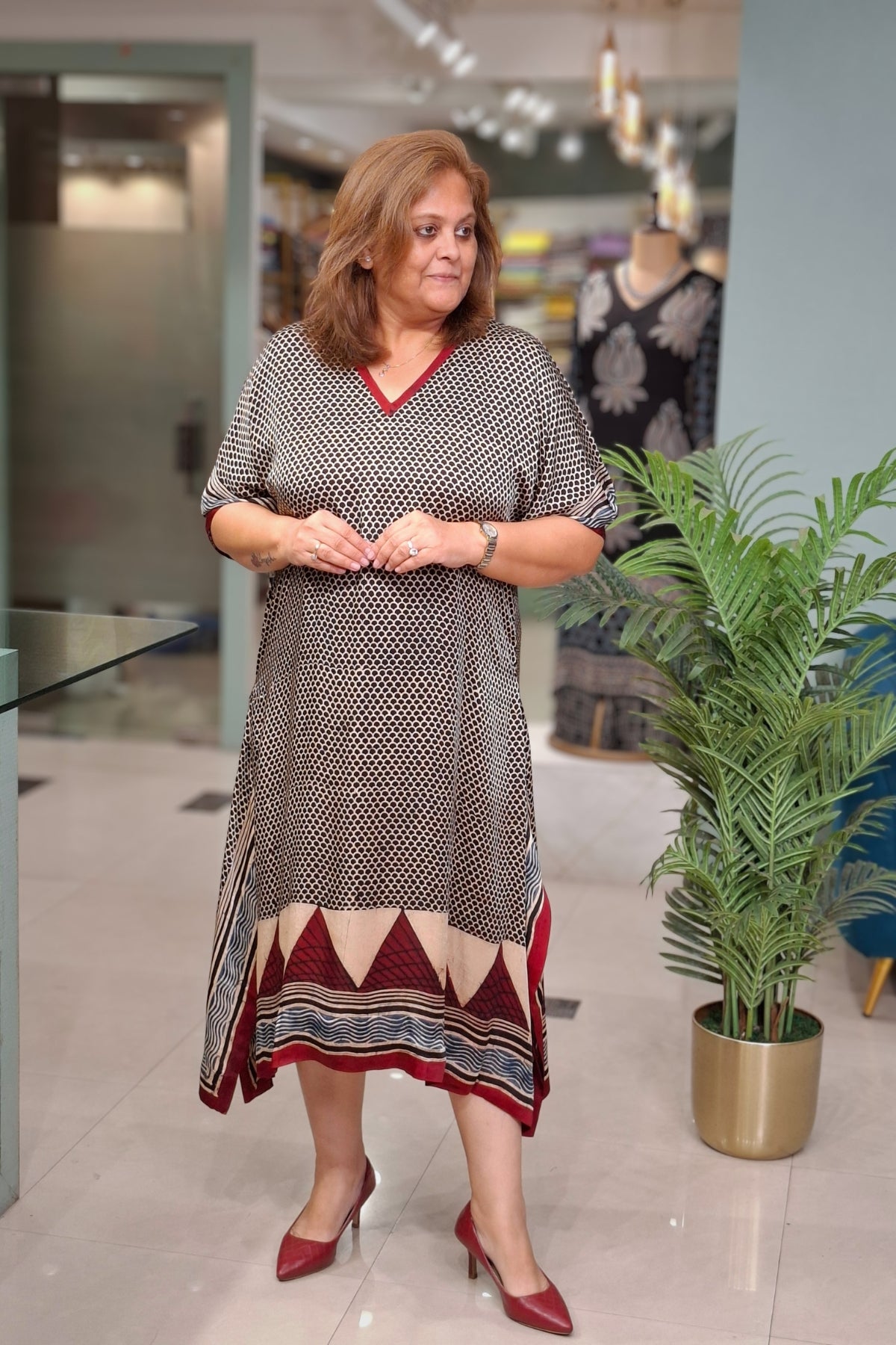 Honey Comb - Oorja Kaftan-Dress