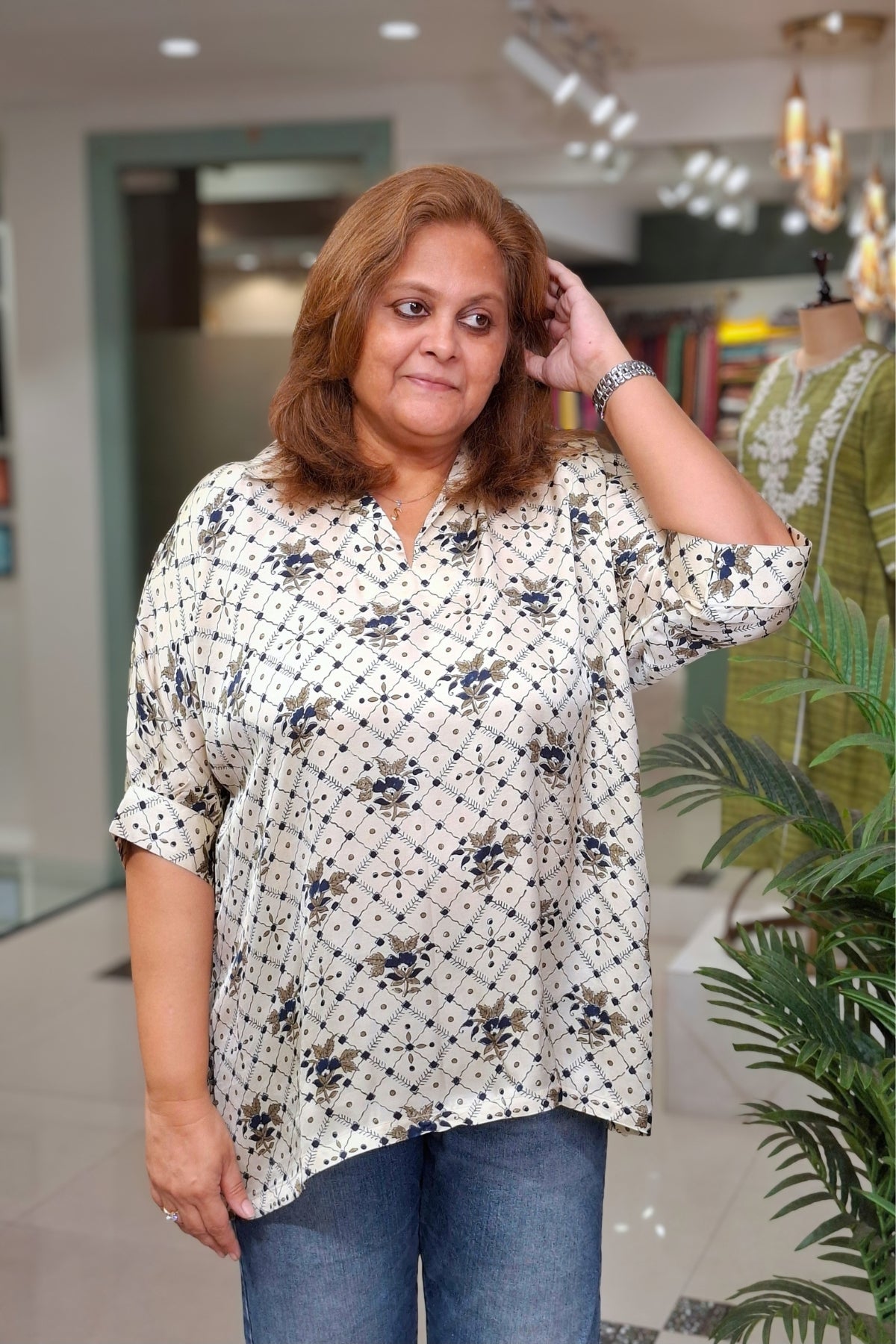 Ivory Floral - Rivaa Top