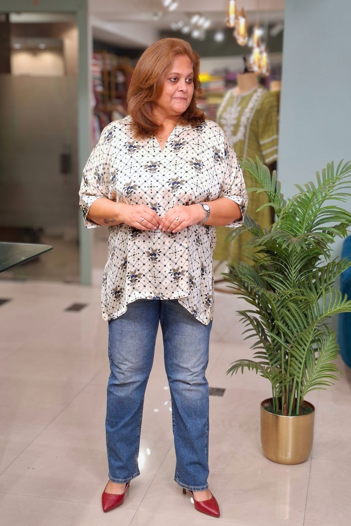 Ivory Floral - Rivaa Top