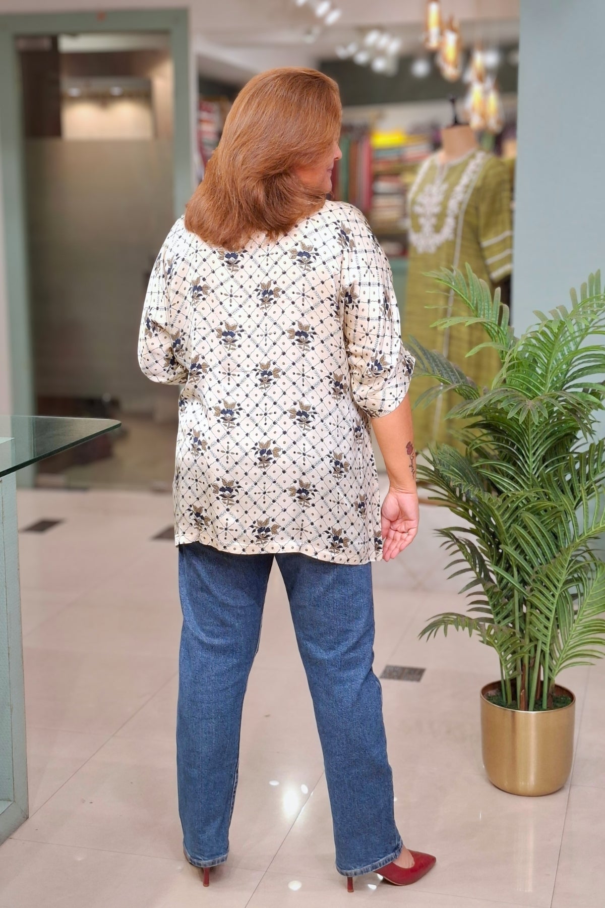 Ivory Floral - Rivaa Top