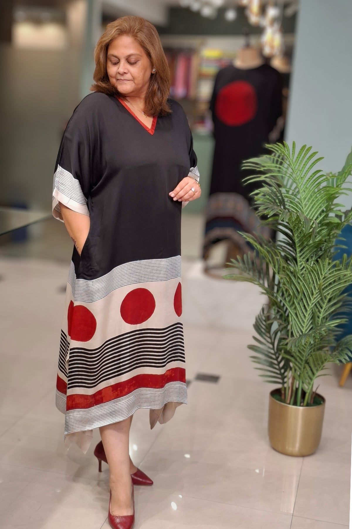 Black - Oorja Kaftan-Dress