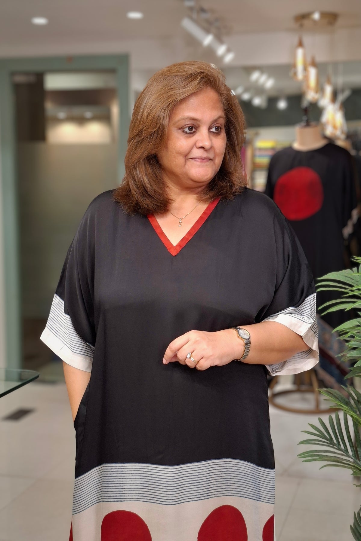 Black - Oorja Kaftan-Dress