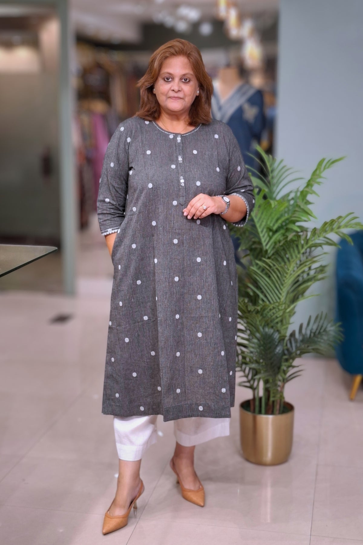 Charcoal Grey - Rahi Kurta/Dress