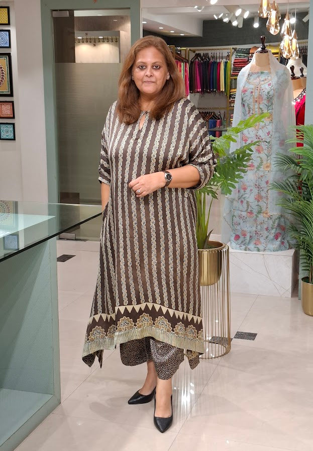 Brown Modal Top & Btm Set